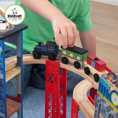 Многоуровневая железная дорога "Супер Хайвей" (Super Highway Train Set), 85 деталей