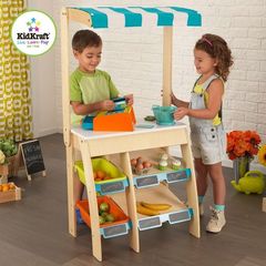 Деревянная игрушечная торговая плащадка 