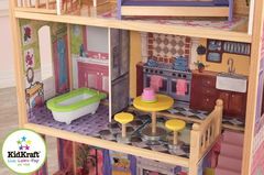 Домик из дерева для кукол 30 см, с мебелью 10 предметов, "Кайла" (Kayla dollhouse)