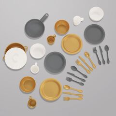 Кухонный игровой набор посуды Модерн Металлик